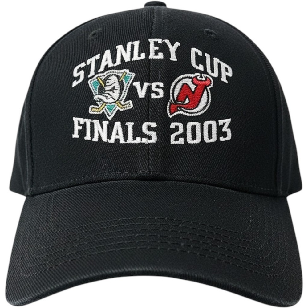 Vintage 2003 NHL Stanley Cup Finals Duel Hat Devils vs Mighty Ducks Snapback NWT